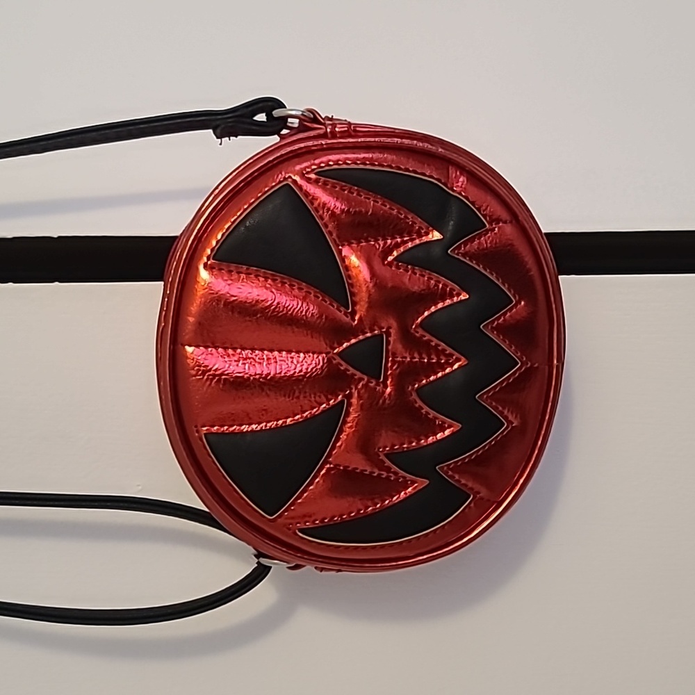 Metallic mini pumpkin bag